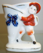 Occupied Japan BOY Toothpick Holder porcelain/china figurine 005 - £7.88 GBP