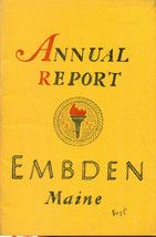 1957 ANNUAL REPORT of the Town of Embden, Maine - $9.89