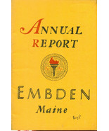 1957 ANNUAL REPORT of the Town of Embden, Maine - $13.56 CAD