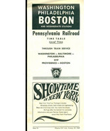 1967 PENNSYLVANIA RAILROAD October 29 Time Table Washington Philadelphia... - $9.89