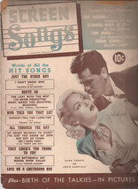 SCREEN SONGS Magazine August 1946 Lana Turner cover - £7.82 GBP