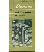 REVERE Cine &amp; Recording Equipment 12-section 1952 brochure featuring cam... - £7.95 GBP