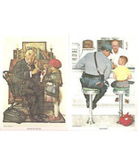 1972 NORMAN ROCKWELL Portfolio of Two Color Lithographs - £7.93 GBP