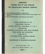 1951 PENNSYLVANIA RAILROAD Rules Agreement with A.F. of L. vintage booklet - $13.56 CAD