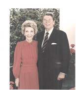 RONALD &amp; NANCY REAGAN vintage 8&quot; x 10&quot; color Kodak photo (from White House) - $33.93 CAD