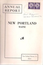 1965 ANNUAL REPORT of the Town of New Portland, Maine - £7.62 GBP