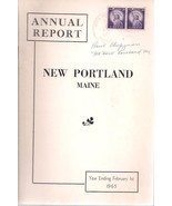 1965 ANNUAL REPORT of the Town of New Portland, Maine - $13.56 CAD