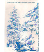 NORTH CENTRAL PENNSYLVANIA SNOWMOBILE TRAILS MAP (1990) - £10.25 GBP