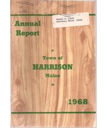 1968 ANNUAL REPORT of the Town of Harrison, Maine - £7.44 GBP