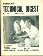 Budocks Technical Digest US Navy Seabees newsletter #93 March 1959 - £7.88 GBP