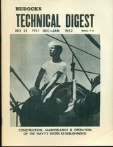 Budocks Technical Digest US Navy newsletter #21 December 1951 January 1952 - £7.90 GBP