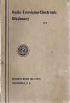 Radio Television Electronic Dictionary (1947) National Radio Institute - £7.88 GBP