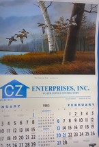 1983 AMERICAN WATERFOWL 17x24 Wall Calendar (rolled) Rhynard Klingbeil a... - $9.89