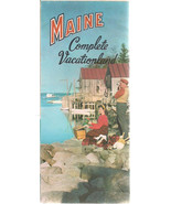 MAINE Complete Vacationland vintage illustrated 16-page brochure circa 1... - £7.93 GBP