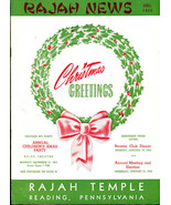 RAJAH NEWS December 1953 Shriner/Masonry Magazine (Reading PA) local ads - $13.56 CAD