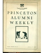 PRINCETON ALUMNI WEEKLY January 17, 1936 University newsletter (New Jersey) - $9.89