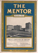 THE MENTOR illustrated Magazine November 1921 Great Fortunes of History - £7.90 GBP