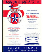 RAJAH NEWS June 1953 Shriner/Masonry Magazine (Reading PA) local ads - $13.56 CAD