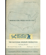 1954 MARINE FISH, FRESH WATER FISH 20-page booklet National Wildlife Fed... - £7.93 GBP