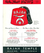 RAJAH NEWS June 1955 Shriner/Masonry Magazine (Reading PA) local ads - $13.56 CAD
