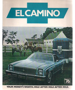 1976 CHEVROLET EL CAMINO 6-page illustrated brochure with specs - $13.56 CAD