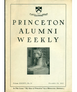 PRINCETON ALUMNI WEEKLY November 29, 1935 University newsletter (New Jer... - $9.89