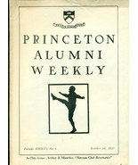 PRINCETON ALUMNI WEEKLY October 18, 1935 University newsletter (New Jersey) - £7.80 GBP