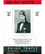 RAJAH NEWS February 1955 Shriner/Masonry Magazine (Reading PA) local ads - $13.56 CAD