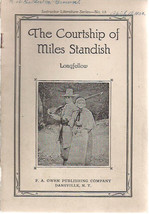 THE COURTSHIP OF MILES STANDISH by Longfellow (1930) F.A. Owen 36-page b... - $9.89