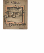 THE VILLAGE BLACKSMITH illust. brochure (1800&#39;s) H.R. Boyer Millinery Re... - $33.93 CAD