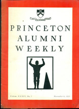 PRINCETON ALUMNI WEEKLY November 8, 1935 University newsletter (New Jersey) - £7.77 GBP