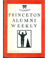 PRINCETON ALUMNI WEEKLY November 8, 1935 University newsletter (New Jersey) - $9.89