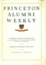 PRINCETON ALUMNI WEEKLY December 4, 1936 University newsletter (New Jersey) - £7.77 GBP