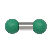 7mm gauge (1g) Eco Bell, Internally threaded 316L stainless steel Barbell - $18.06