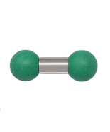 7mm gauge (1g) Eco Bell, Internally threaded 316L stainless steel Barbell - $18.07