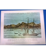 Our Navy in Action 16&quot; x 20&quot; print CONQUEST OF CALIFORNIA 1847 (circa 19... - £11.89 GBP
