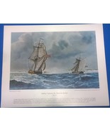 Our Navy in Action 16&quot; x 20&quot; print SURPRIZE CAPTURES HARWICH PACKET (cir... - £10.31 GBP
