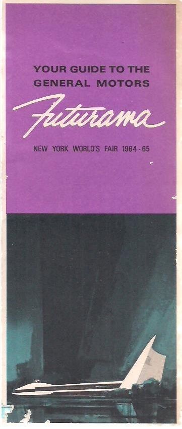 GM General Motors 6-section Futurama brochure (1964-1965 New York World&#39;... - $9.89