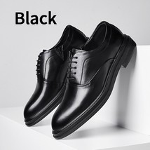 Business Formal Black Leather Shoes Mens Fashion Casual Dress Shoes Classic Ital - £75.83 GBP