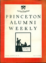 PRINCETON ALUMNI WEEKLY April 3, 1936 University newsletter Chevrolet fu... - £7.77 GBP