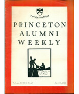 PRINCETON ALUMNI WEEKLY April 3, 1936 University newsletter Chevrolet fu... - $9.89