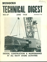 Budocks Technical Digest US Navy Seabees newsletter #87 June 1958 - £7.90 GBP