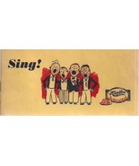 HENDLERS ICE CREAM &quot;Sing&quot; 16-page booklet of songs (some are racial) cir... - $17.63 CAD