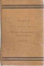 1903 Report Of The Fifth Annual Meeting Of The Maine Dairyman&#39;s Association Hc - £10.09 GBP