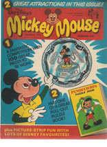 Mickey Mouse &amp; Disney Times #126 U.K. Comic March 18th 1978 Pinocchio - £7.90 GBP