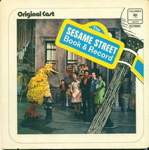 Sesame Street (1970) Board Book Original Cast 45 Rpm Record Jim Henson Frank Oz - £11.86 GBP