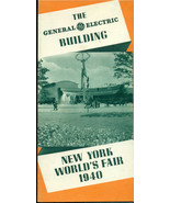 1940 NEW YORK WORLD&#39;S FAIR General Electric Building illustrated brochure - $186.88 MXN