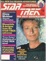 Star Trek The Next Generation #8 Official Magazine (1989) Fine Posters Intact - £7.83 GBP