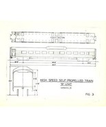 1957 NEW HAVEN RAILROAD  High Speed Train photo diagram - $13.56 CAD