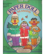 Jim Henson SESAME STREET MUPPETS 10x13&quot;  Paper Doll  Seasons (1984) Gold... - £7.95 GBP